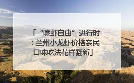 “嗦虾自由”进行时：兰州小龙虾价格亲民口味吃法花样翻新