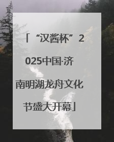 “汉酱杯”2025中国·济南明湖龙舟文化节盛大开幕
