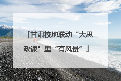 甘肃校地联动“大思政课”里“有风景”