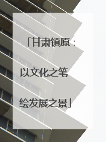 甘肃镇原：以文化之笔 绘发展之景