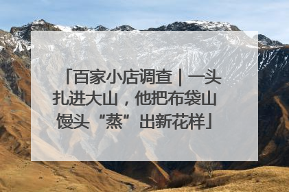 百家小店调查｜一头扎进大山，他把布袋山馒头“蒸”出新花样