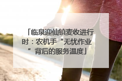 临泉迎仙镇麦收进行时：农机手“无忧作业”背后的服务温度