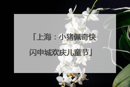 上海：小猪佩奇快闪申城欢庆儿童节