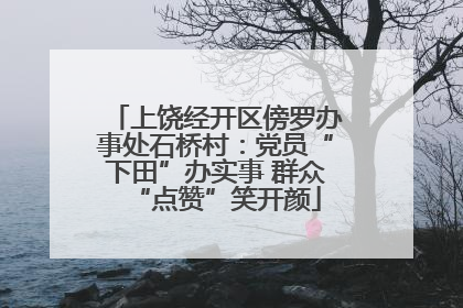 上饶经开区傍罗办事处石桥村：党员“下田”办实事 群众“点赞”笑开颜