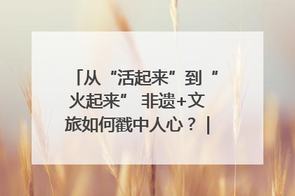从“活起来”到“火起来” 非遗+文旅如何戳中人心？｜文旅融合看四川