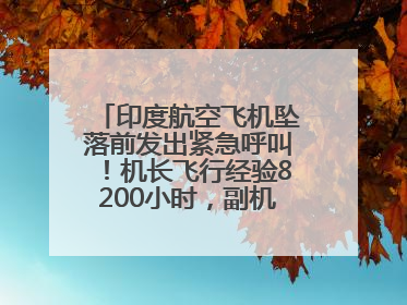 印度航空飞机坠落前发出紧急呼叫！机长飞行经验8200小时，副机长1100小时