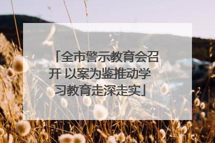 全市警示教育会召开 以案为鉴推动学习教育走深走实