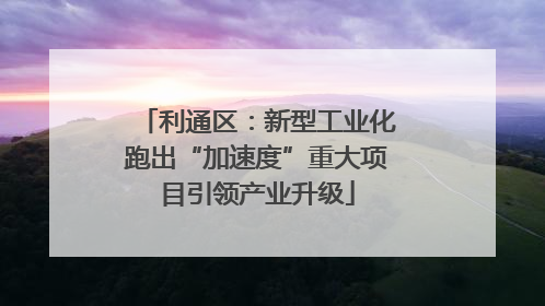 利通区：新型工业化跑出“加速度”重大项目引领产业升级