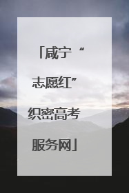 咸宁“志愿红”织密高考服务网