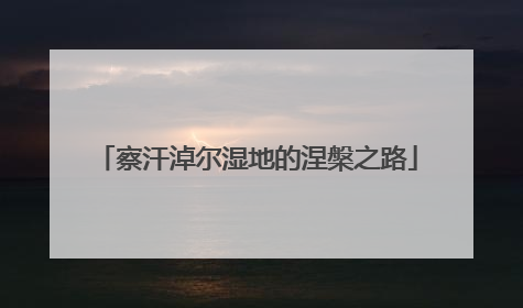 察汗淖尔湿地的涅槃之路