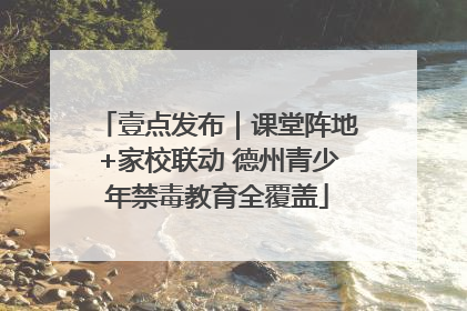 壹点发布｜课堂阵地+家校联动 德州青少年禁毒教育全覆盖