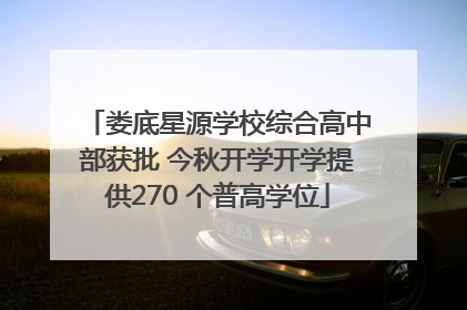 娄底星源学校综合高中部获批 今秋开学开学提供270 个普高学位
