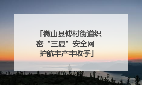 微山县傅村街道织密“三夏”安全网 护航丰产丰收季