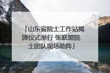 山东省院士工作站揭牌仪式举行 张联盟院士团队现场助阵
