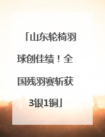 山东轮椅羽球创佳绩！全国残羽赛斩获3银1铜