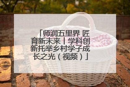 师润五里界 匠育新未来丨学科创新托举乡村学子成长之光（视频）