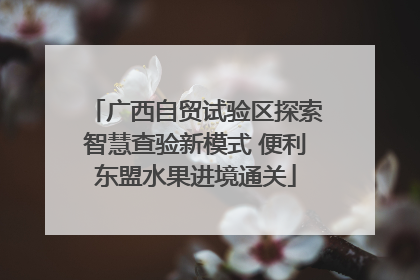 广西自贸试验区探索智慧查验新模式 便利东盟水果进境通关
