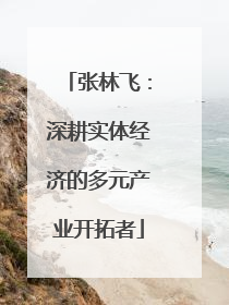 张林飞：深耕实体经济的多元产业开拓者