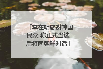 李在明感谢韩国民众 称正式当选后将同朝鲜对话