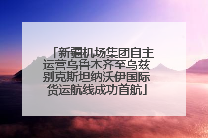 新疆机场集团自主运营乌鲁木齐至乌兹别克斯坦纳沃伊国际货运航线成功首航