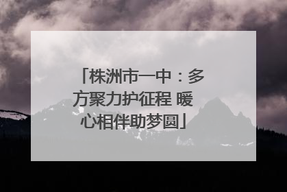株洲市一中：多方聚力护征程 暖心相伴助梦圆