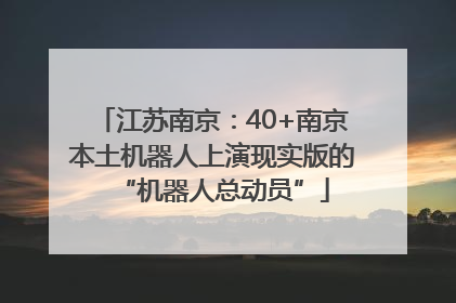 江苏南京：40+南京本土机器人上演现实版的“机器人总动员”