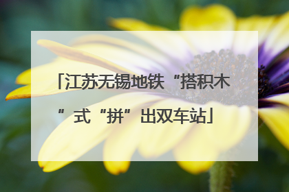 江苏无锡地铁“搭积木”式“拼”出双车站