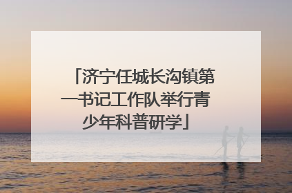 济宁任城长沟镇第一书记工作队举行青少年科普研学