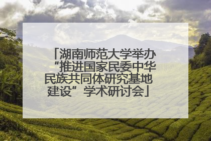 湖南师范大学举办“推进国家民委中华民族共同体研究基地建设”学术研讨会