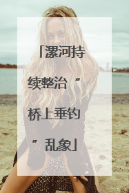 漯河持续整治“桥上垂钓”乱象