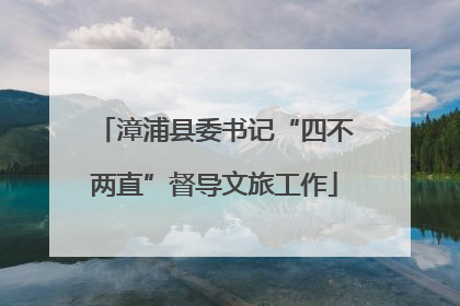 漳浦县委书记“四不两直”督导文旅工作