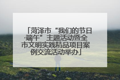 菏泽市“我们的节日·端午”主题活动暨全市文明实践精品项目案例交流活动举办