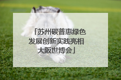 苏州碳普惠绿色发展创新实践亮相大阪世博会