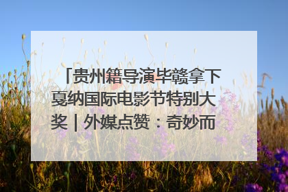 贵州籍导演毕赣拿下戛纳国际电影节特别大奖｜外媒点赞：奇妙而广阔的纯粹电影梦