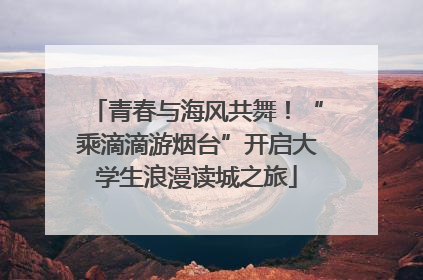 青春与海风共舞！“乘滴滴游烟台”开启大学生浪漫读城之旅
