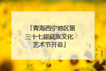 青海西宁地区第三十七届藏族文化艺术节开幕
