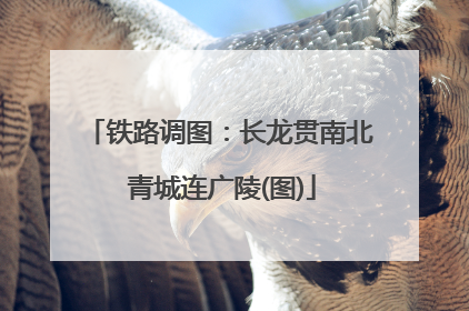 铁路调图：长龙贯南北 青城连广陵(图)