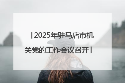 2025年驻马店市机关党的工作会议召开