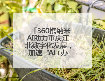 360携纳米AI助力重庆江北数字化发展，加速“AI+办公”场景落地